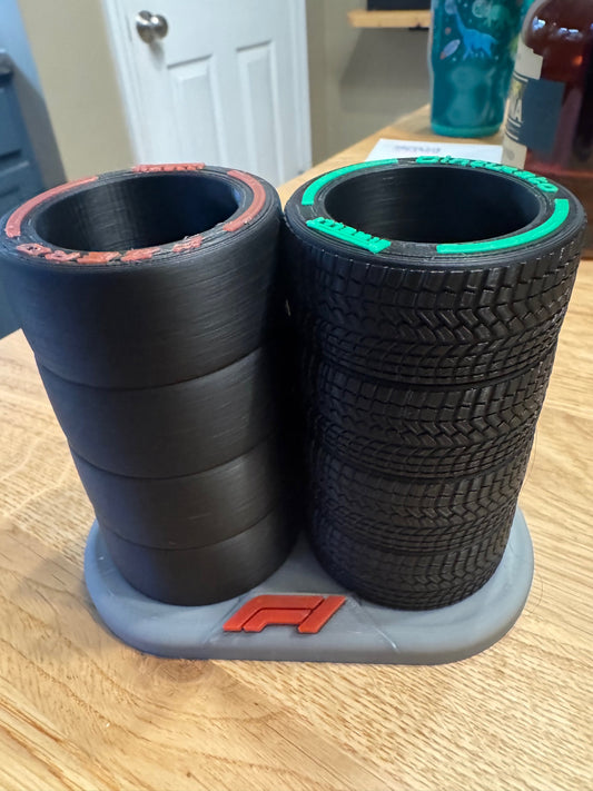 Stack of Racing Tires Pen Holder/Organizer