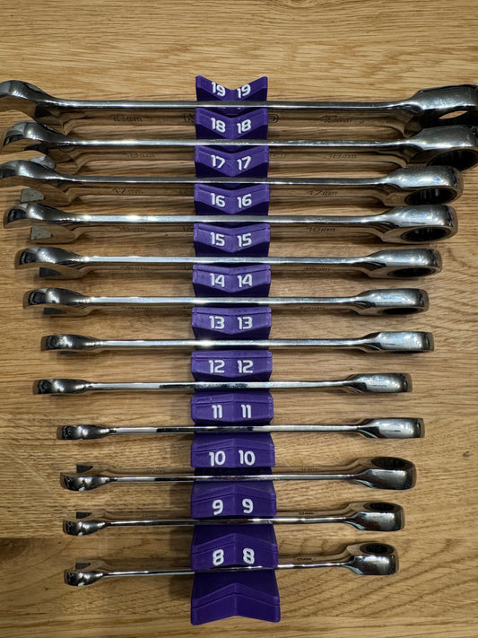 V-Style Moduler Wrench Organizers with Integrated Magents