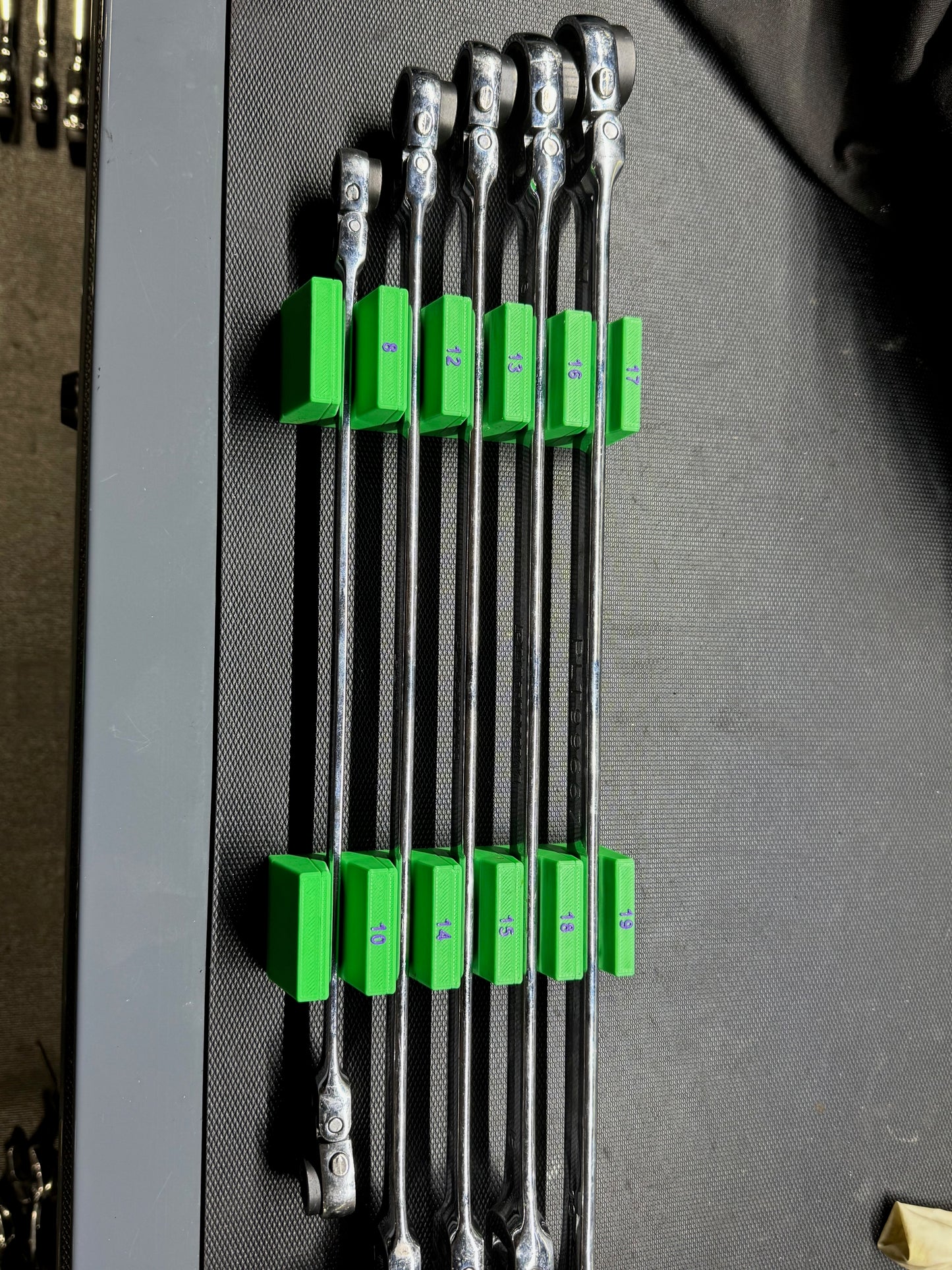 Modular Wrench Organizer Set Long Flex-Head