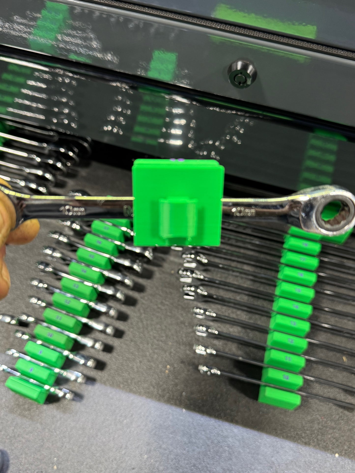 Modular Wrench Organizer Set With Integrated Magnets SAE Sizing 1/4"-1 1/4"