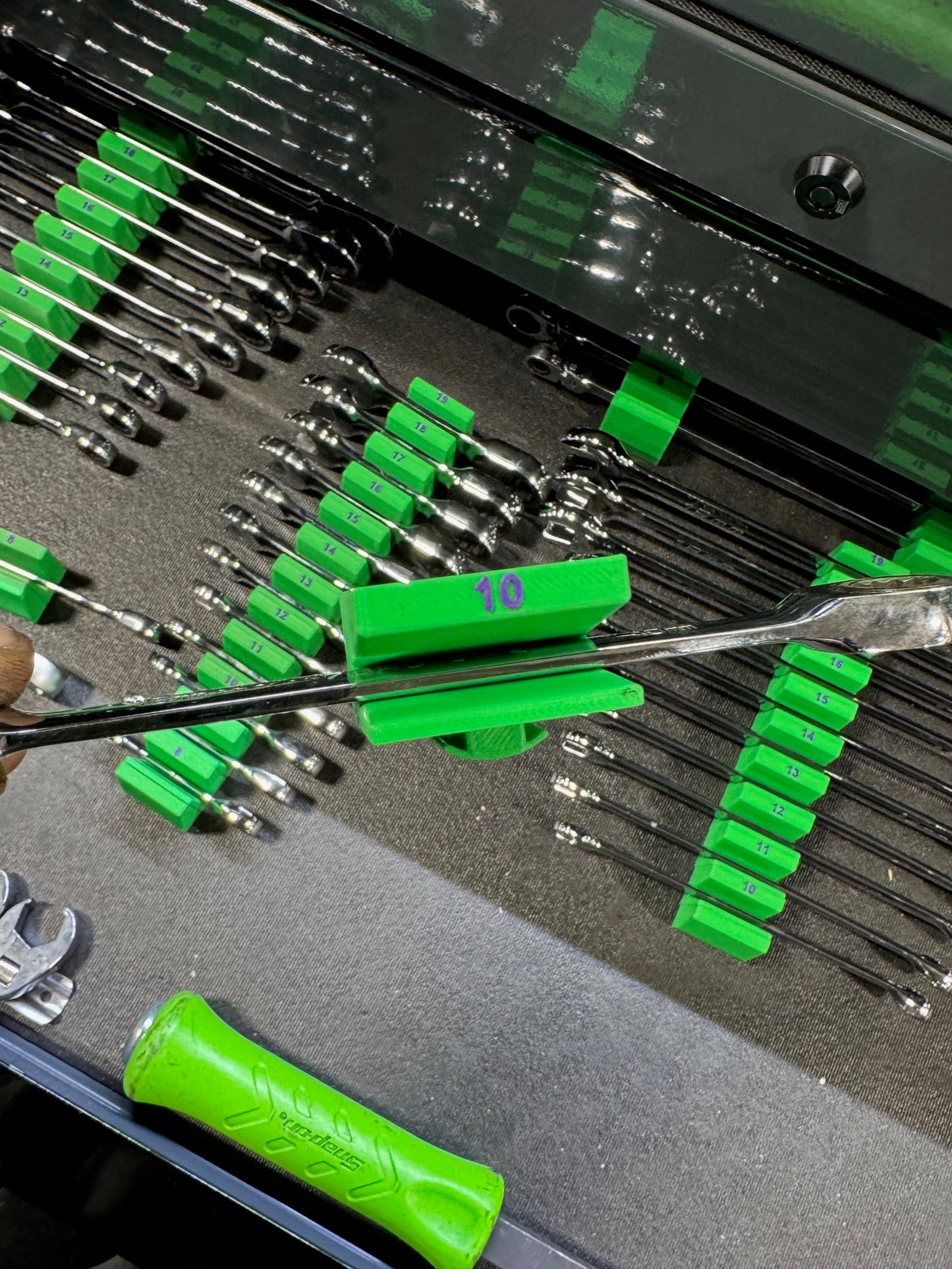 Modular Wrench Organizer Set With Integrated Magnets SAE Sizing 1/4"-1 1/4"