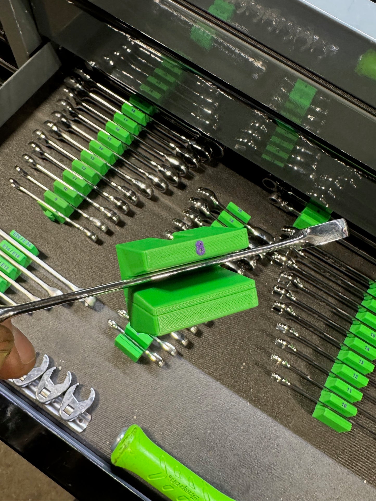 Modular Wrench Organizer Set With Integrated Magnets 8-19mm